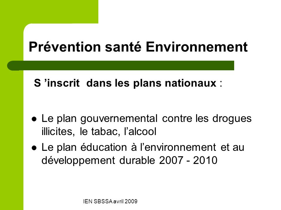Prévention santé Environnement