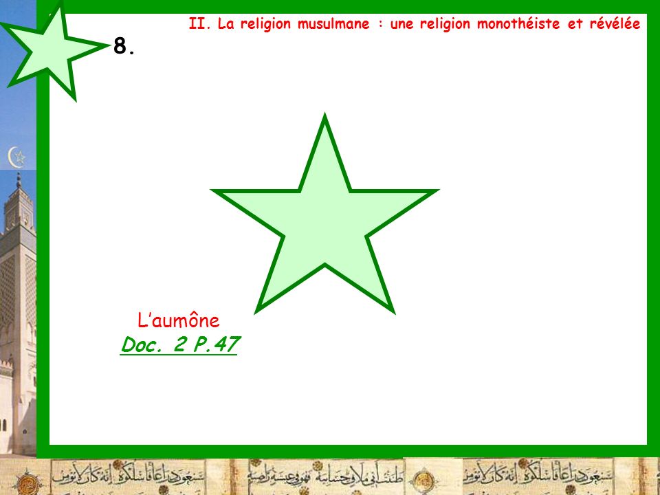 II. La religion musulmane : une religion monothéiste et révélée