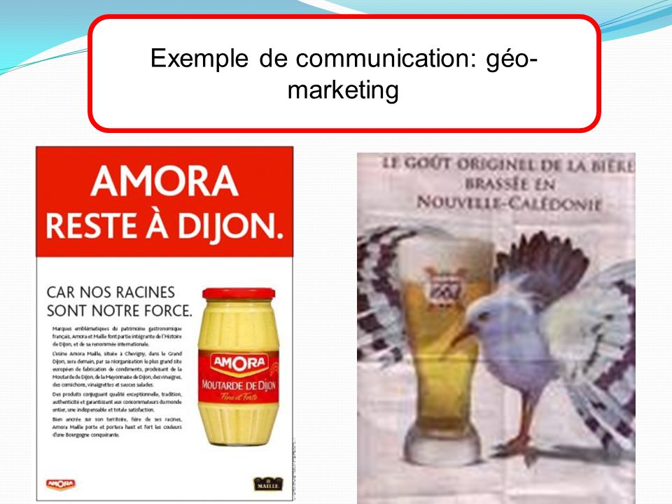 Exemple de communication: géo-marketing