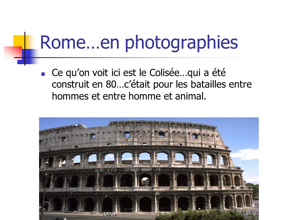 Rome…en photographies