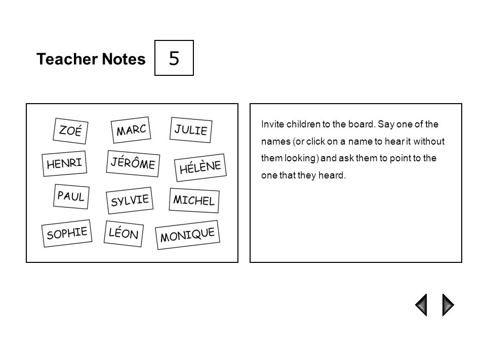 5 Teacher Notes.