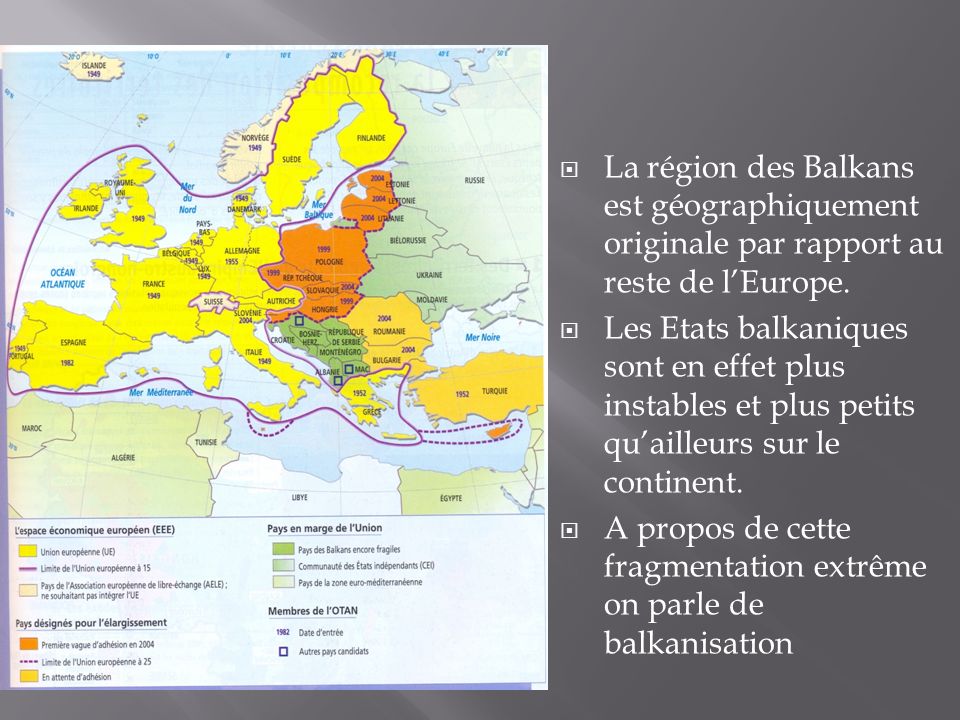 La région des Balkans est géographiquement originale par rapport au reste de l’Europe.