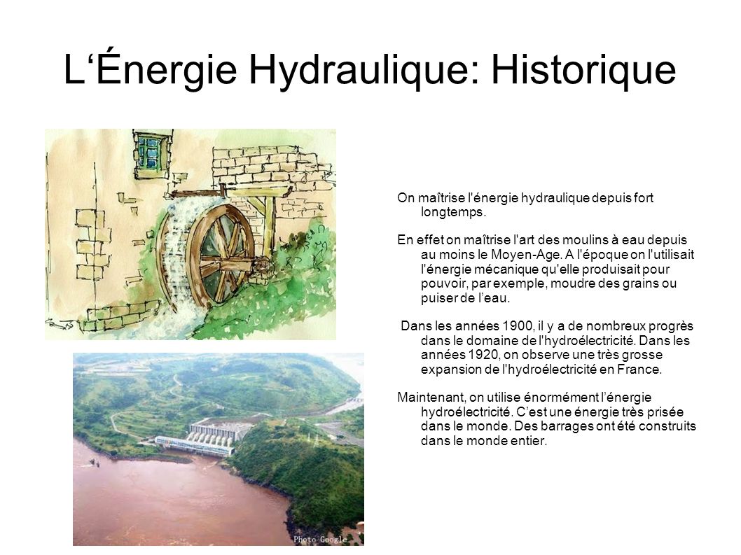 L‘Énergie Hydraulique: Historique
