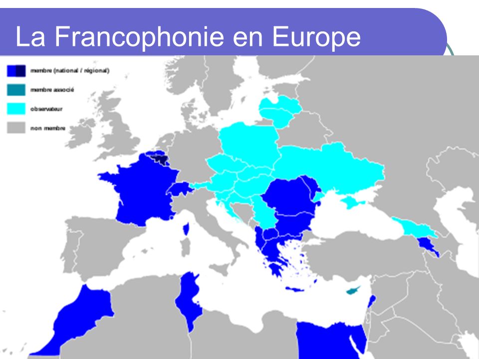La Francophonie en Europe