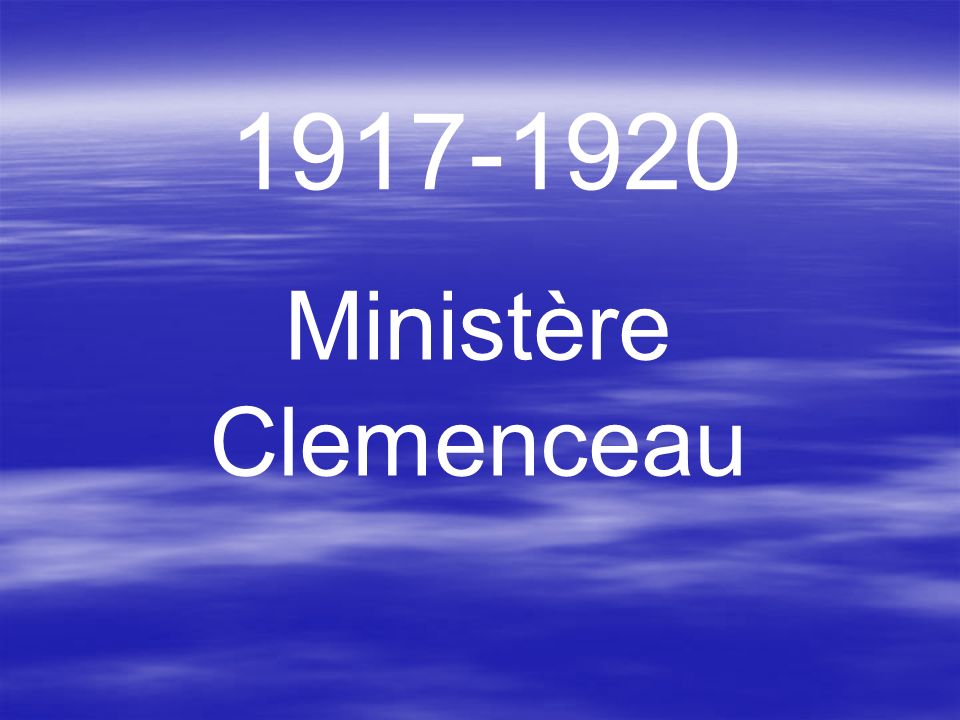 Ministère Clemenceau