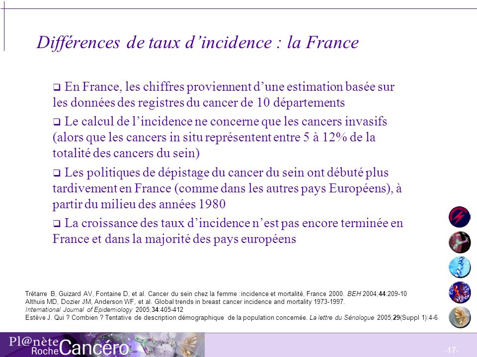 Différences de taux d’incidence : la France