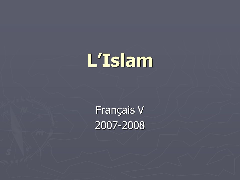 L’Islam Français V