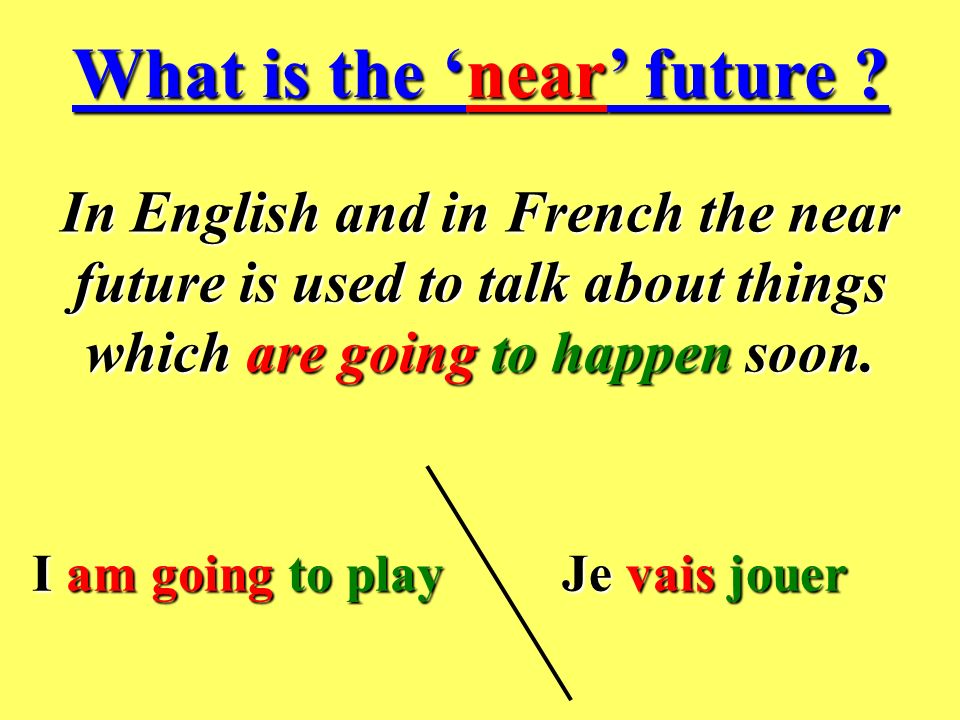 What is the ‘near’ future