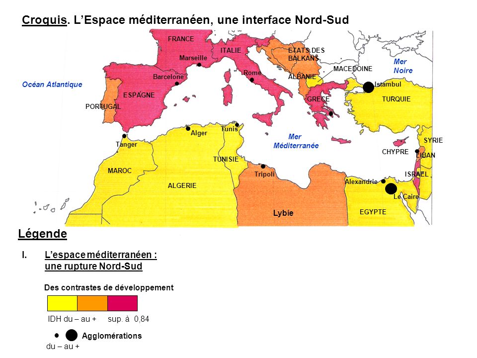 Croquis. L’Espace méditerranéen, une interface Nord-Sud