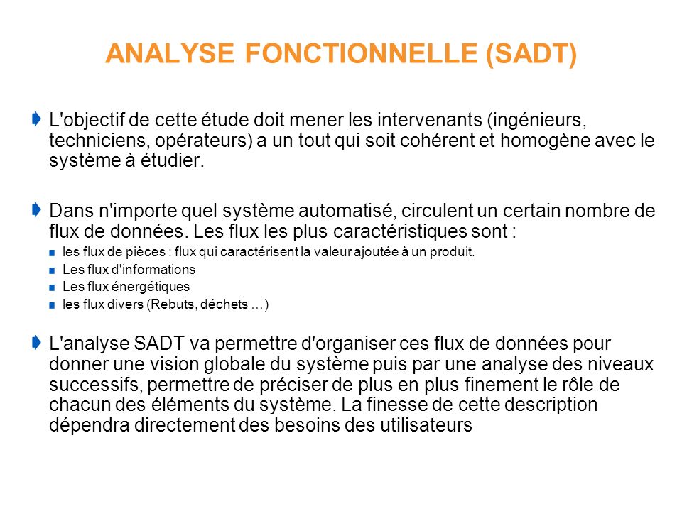 ANALYSE FONCTIONNELLE (SADT)