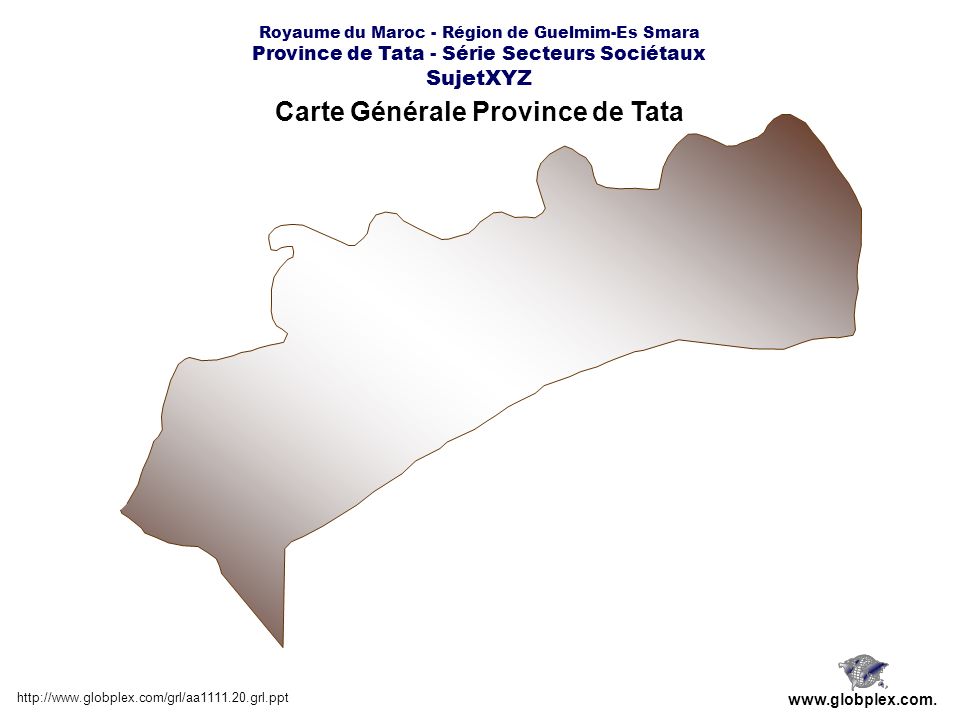 Carte Générale Province de Tata