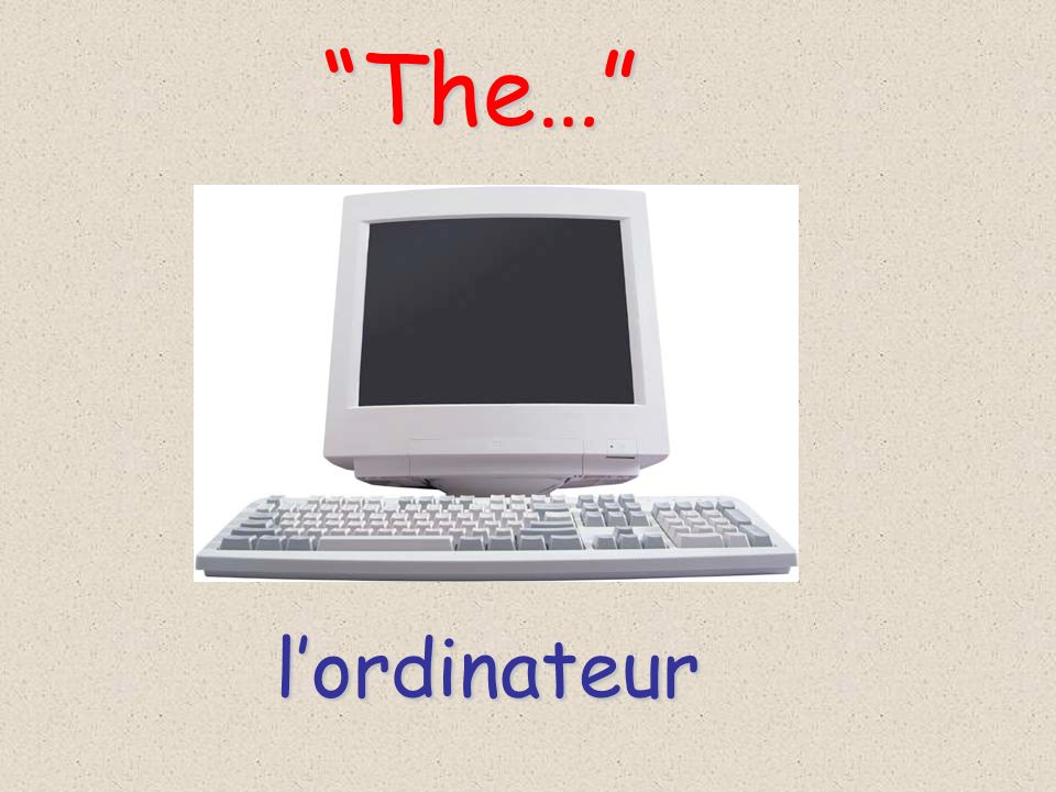 The… l’ordinateur