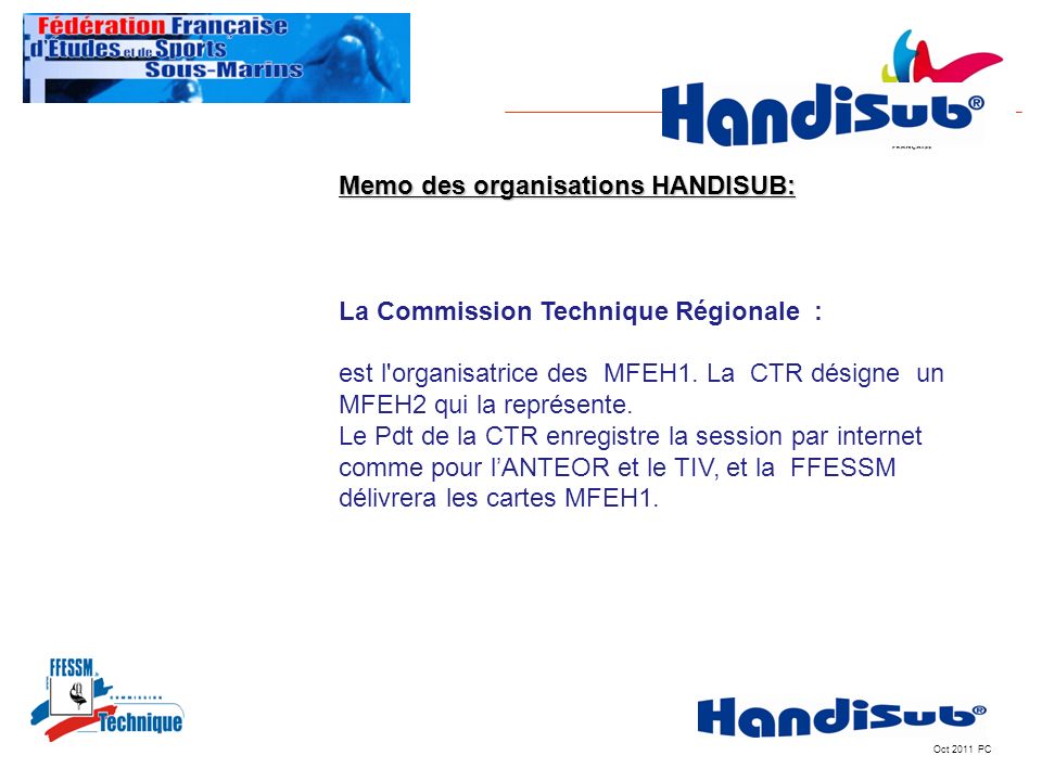 Memo des organisations HANDISUB:IT MEMO