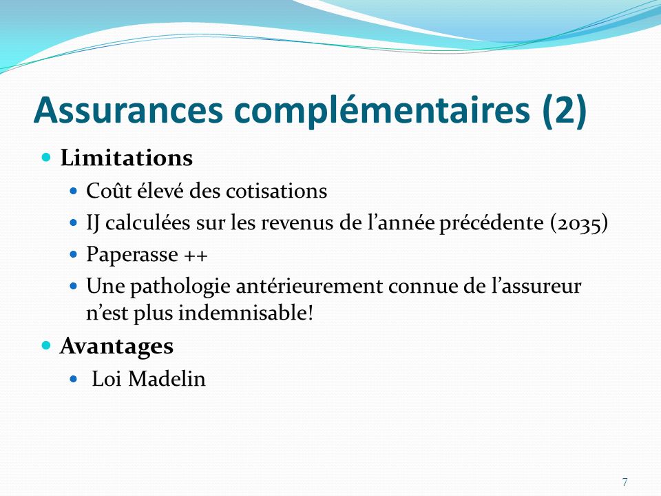 Assurances complémentaires (2)