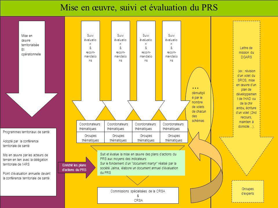 Mise en œuvre, suivi et évaluation du PRS