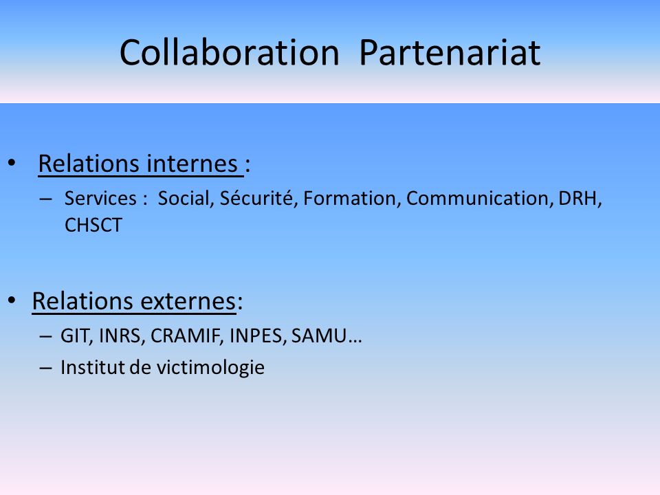 Collaboration Partenariat