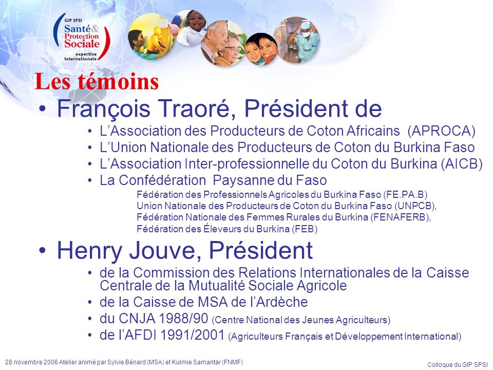 François Traoré, Président de