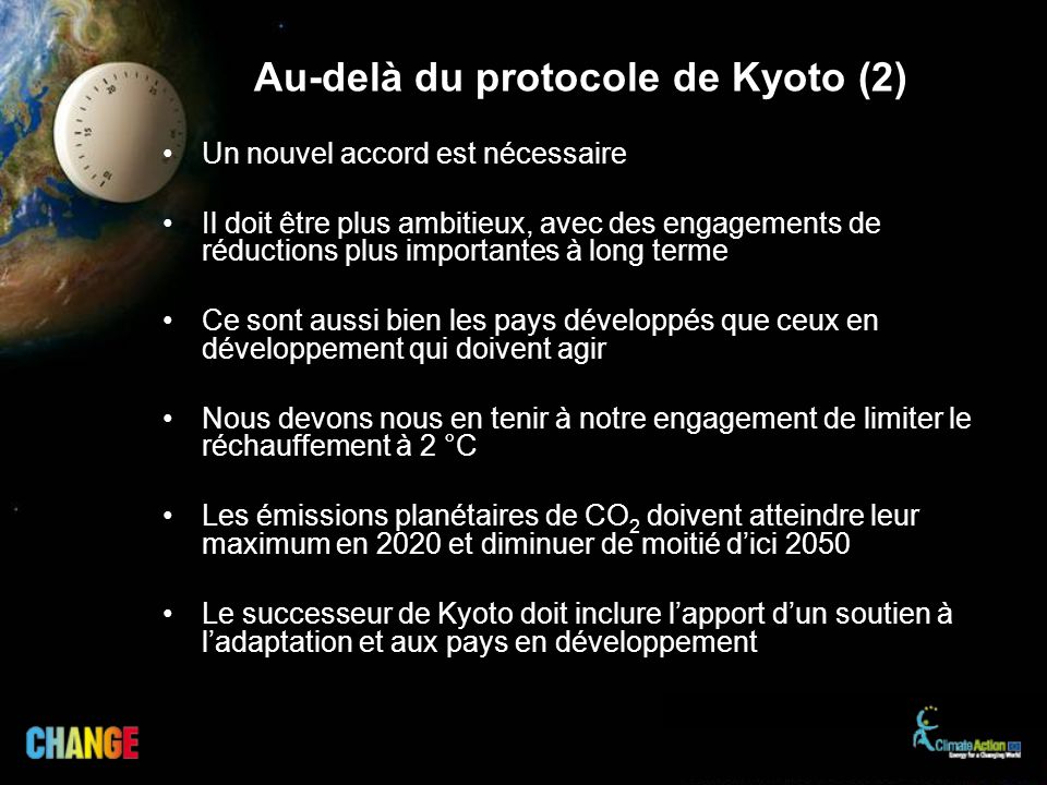 Au-delà du protocole de Kyoto (2)