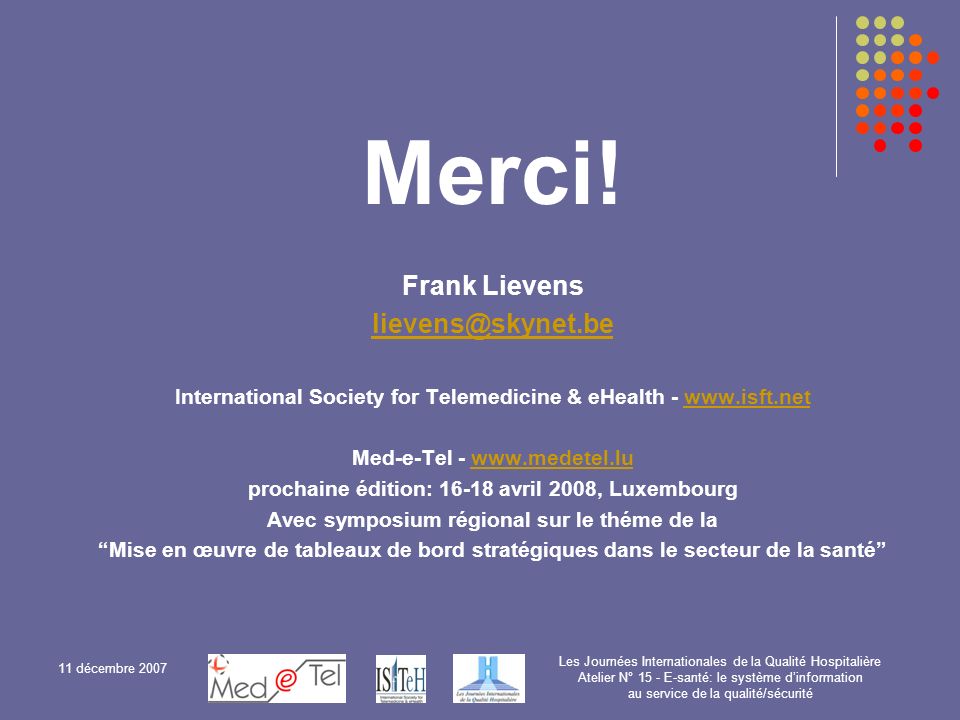 Merci! Frank Lievens
