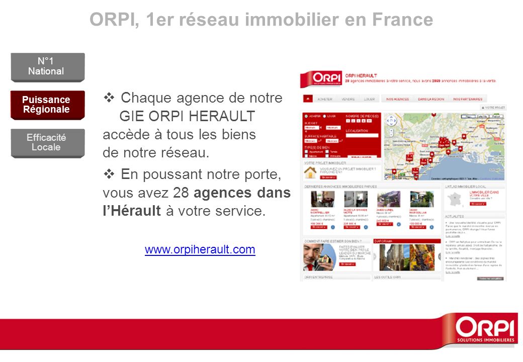 ORPI, 1er réseau immobilier en France