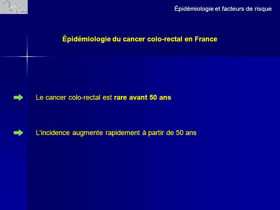 Épidémiologie du cancer colo-rectal en France