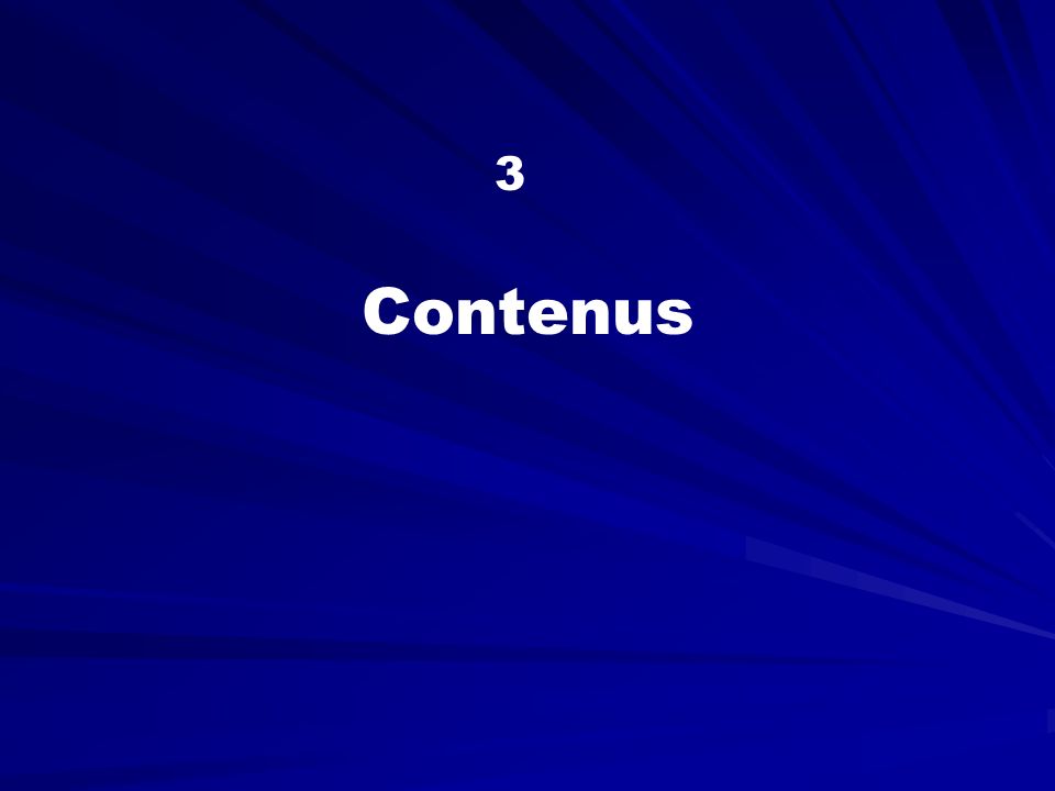 3 Contenus