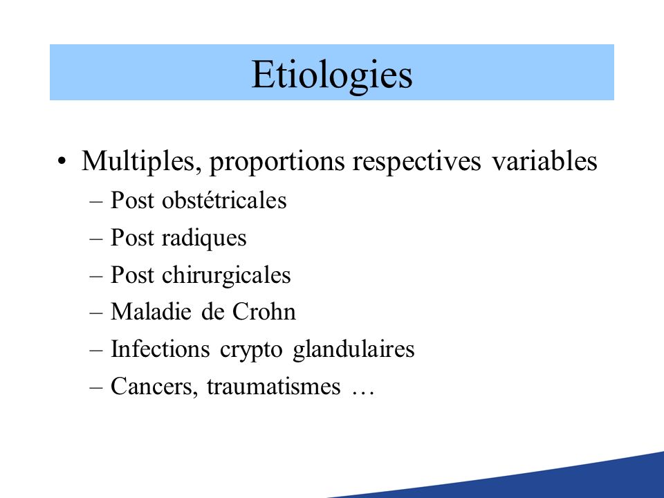Etiologies Multiples, proportions respectives variables