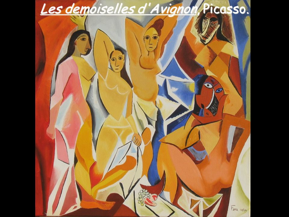 Les demoiselles d Avignon, Picasso.