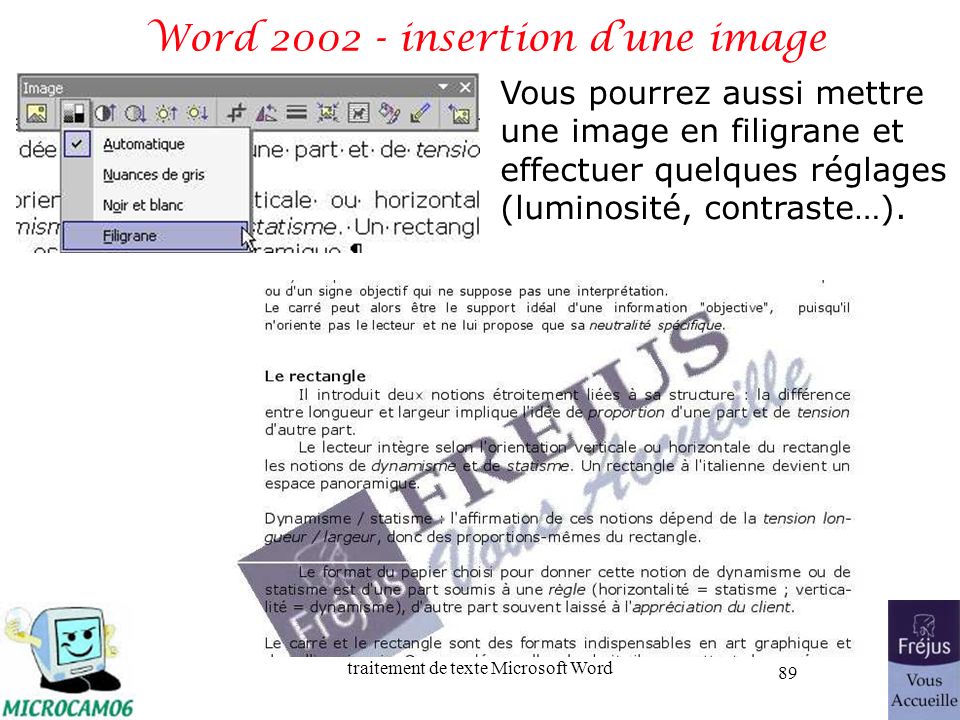 Word insertion d’une image