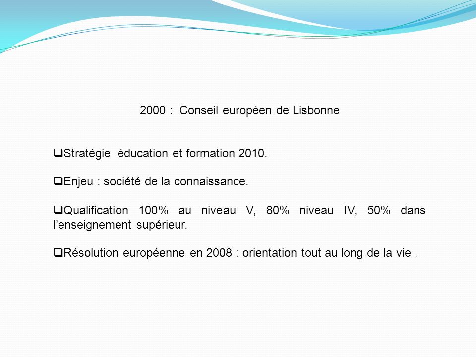 2000 : Conseil européen de Lisbonne