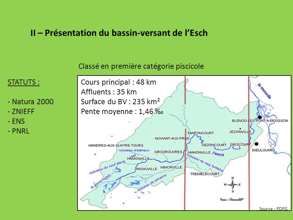 II – Présentation du bassin-versant de l’Esch