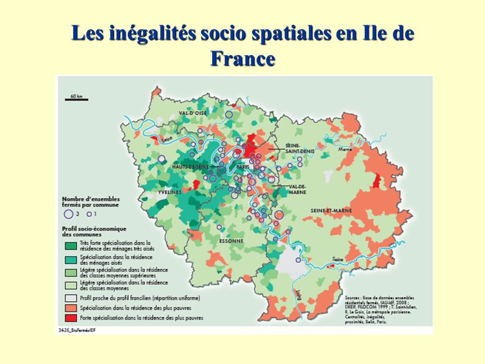 Les inégalités socio spatiales en Ile de France