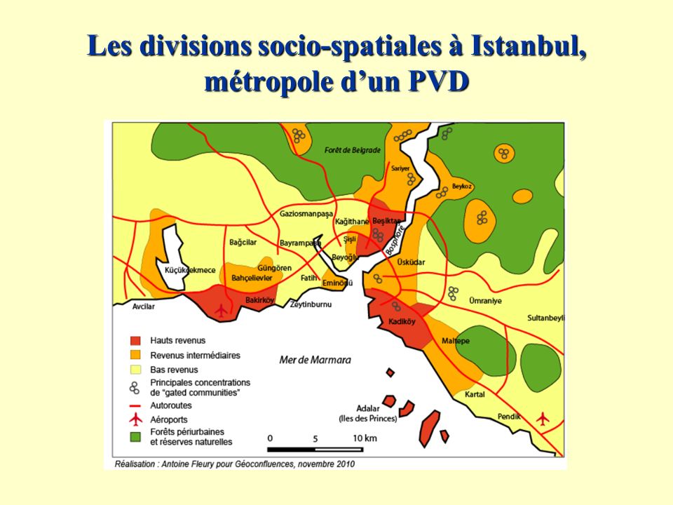 Les divisions socio-spatiales à Istanbul, métropole d’un PVD