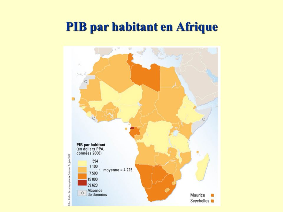 PIB par habitant en Afrique