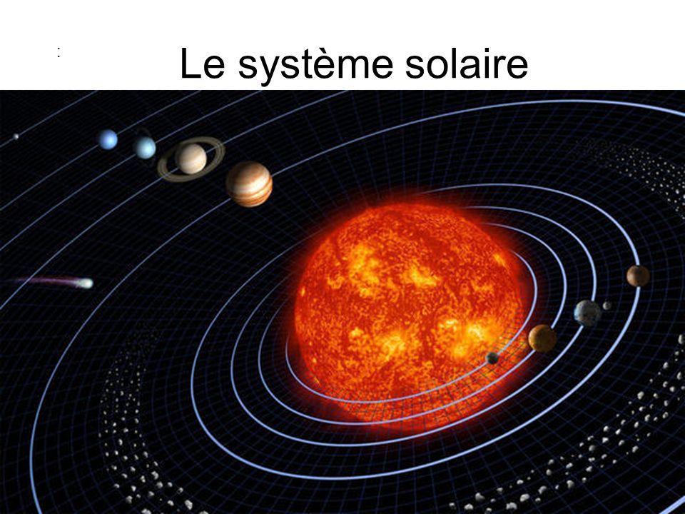 Le système solaire :