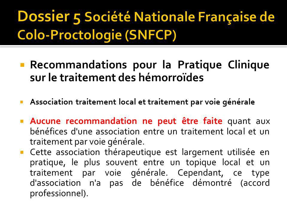 Dossier 5 Société Nationale Française de Colo-Proctologie (SNFCP)