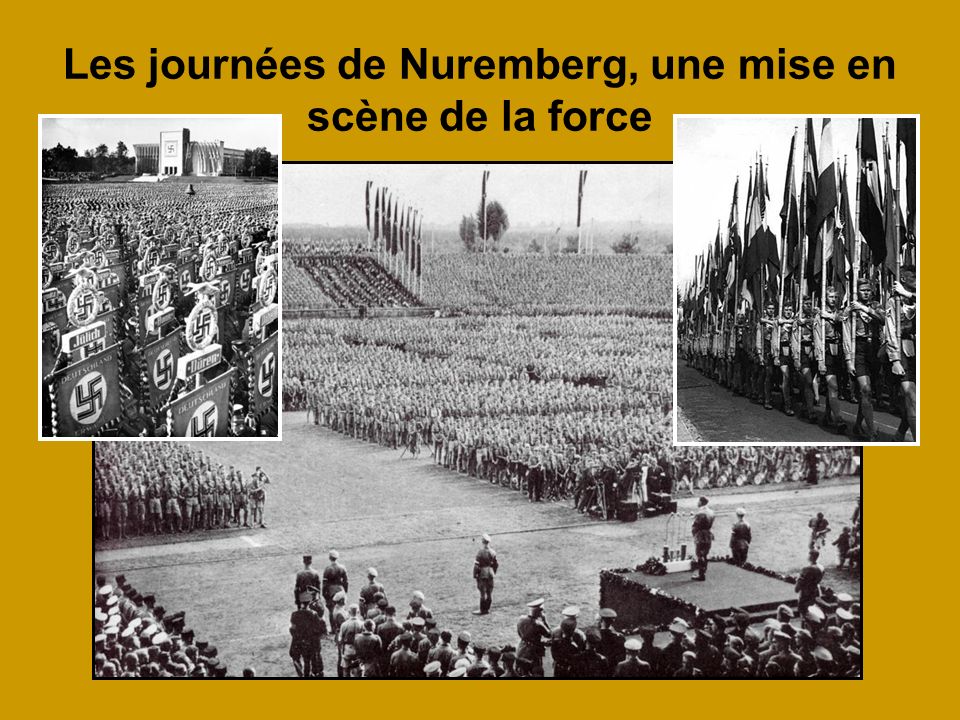Les journées de Nuremberg, une mise en scène de la force
