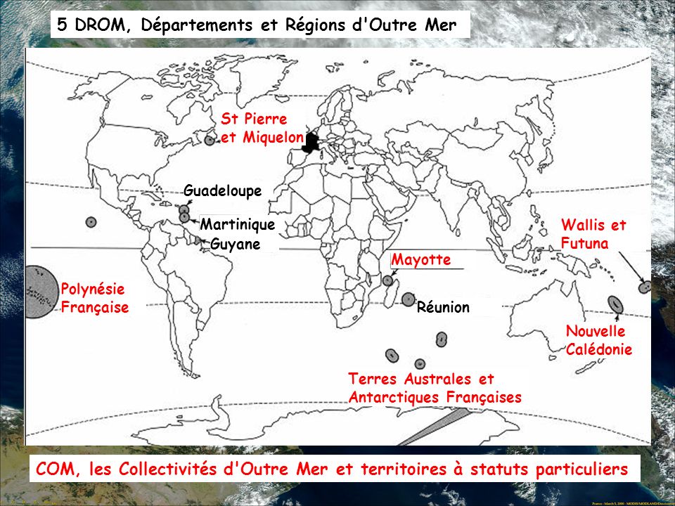 5 DROM, Départements et Régions d Outre Mer