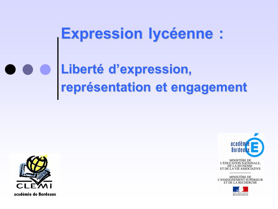 Expression lycéenne : Liberté d’expression, représentation et engagement