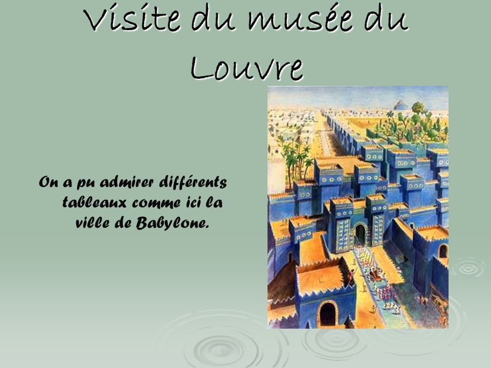 Visite du musée du Louvre
