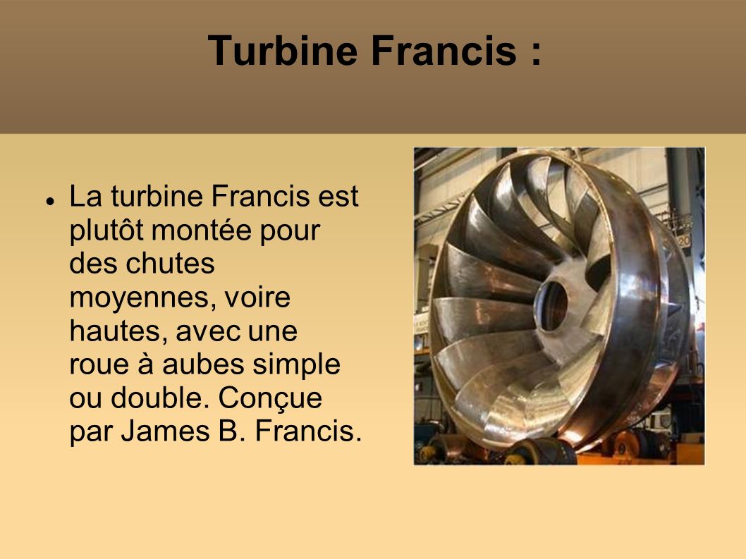 Turbine Francis :