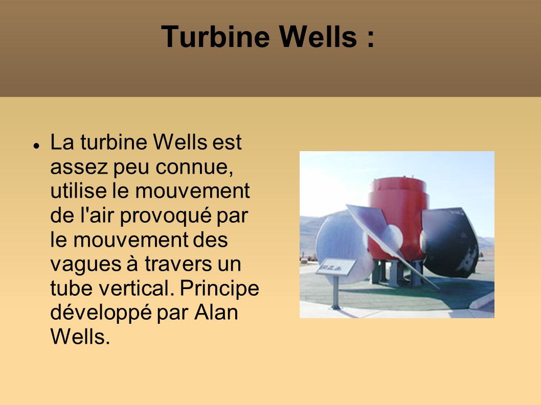 Turbine Wells :