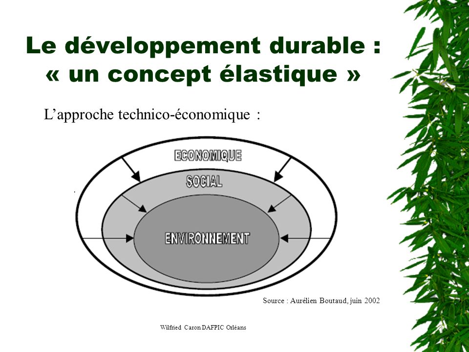 Le développement durable : « un concept élastique »