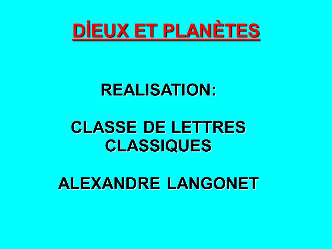 CLASSE DE LETTRES CLASSIQUES