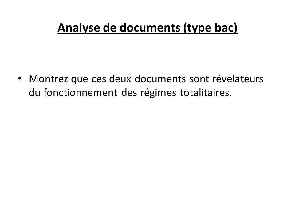 Analyse de documents (type bac)