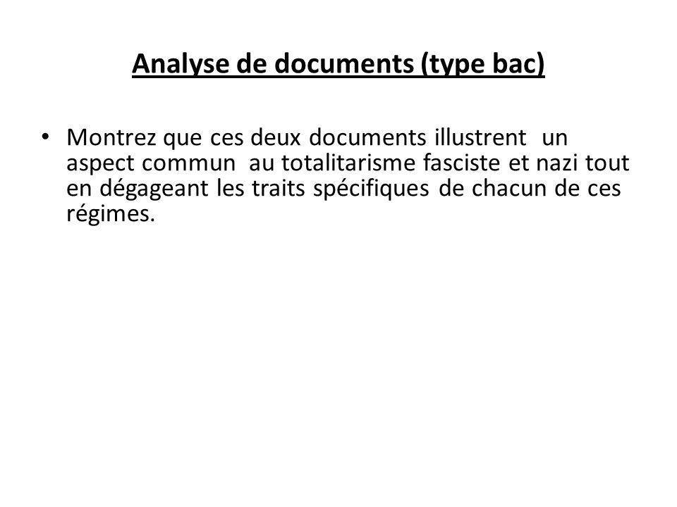 Analyse de documents (type bac)