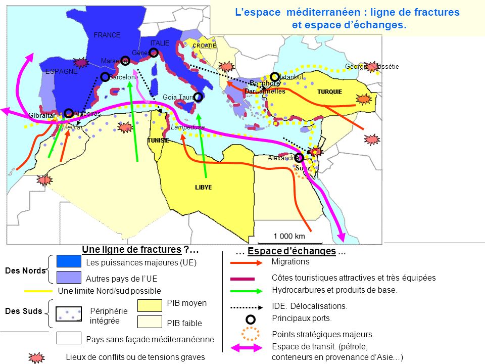L’espace méditerranéen : ligne de fractures