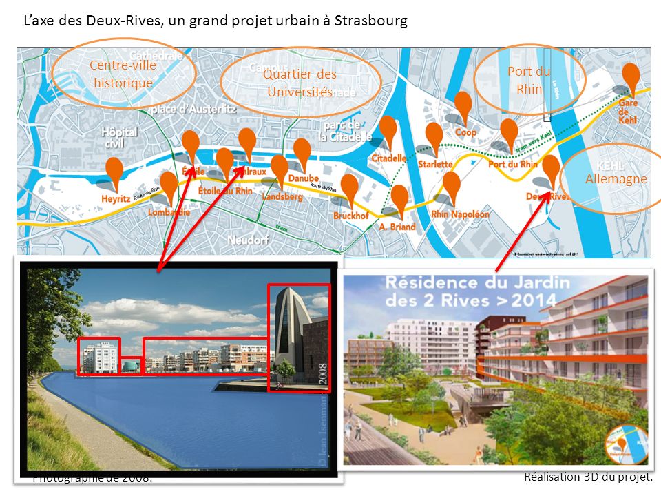 L’axe des Deux-Rives, un grand projet urbain à Strasbourg
