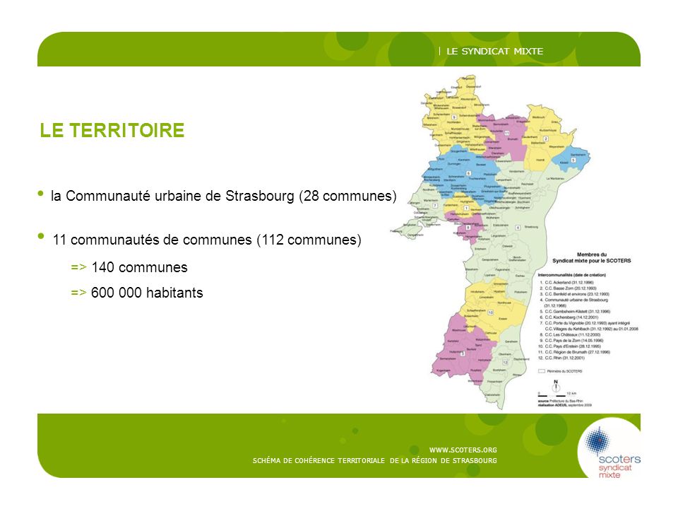 11 communautés de communes (112 communes)