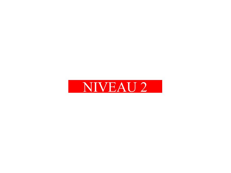 NIVEAU 2